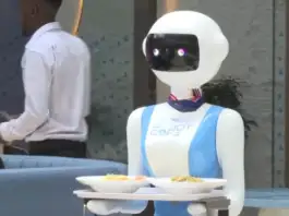Robots in Nairobi restaurant