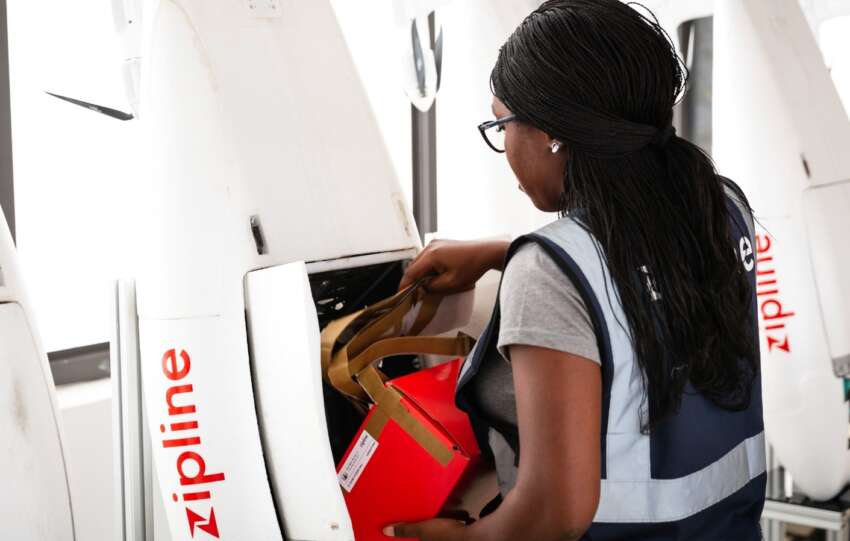 Rwanda health drone delivery system