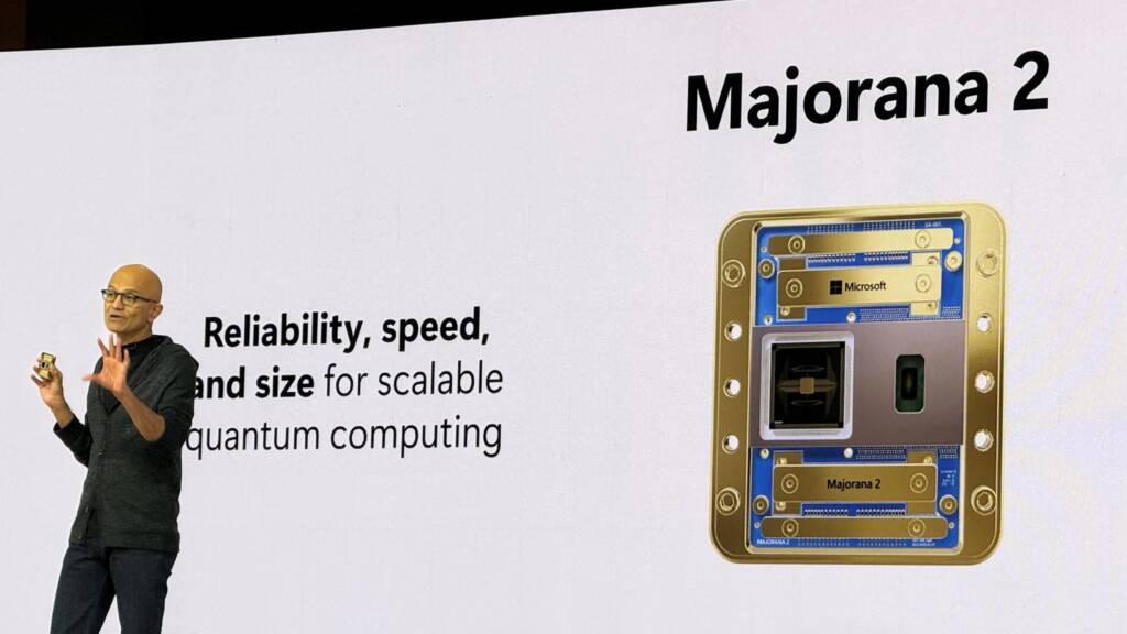 Microsoft Majorana 2 quantum chip
